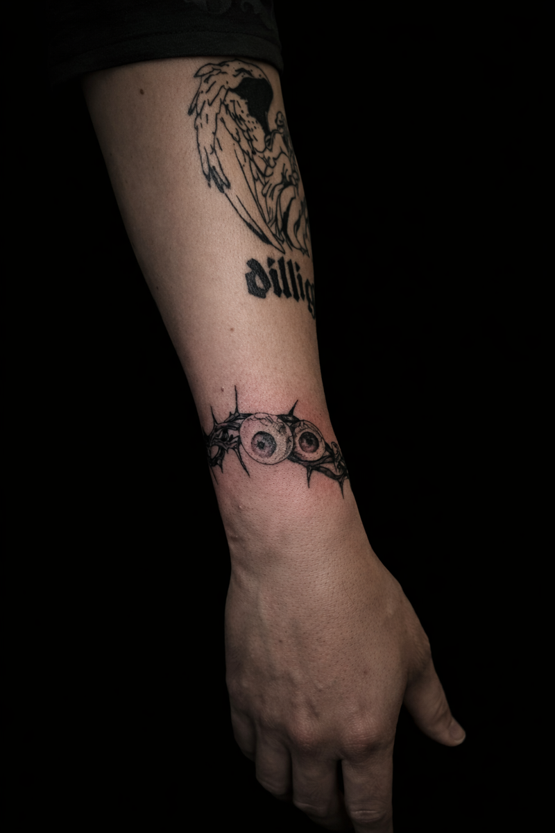 Tetování Thorn Bracelet – Dotwork